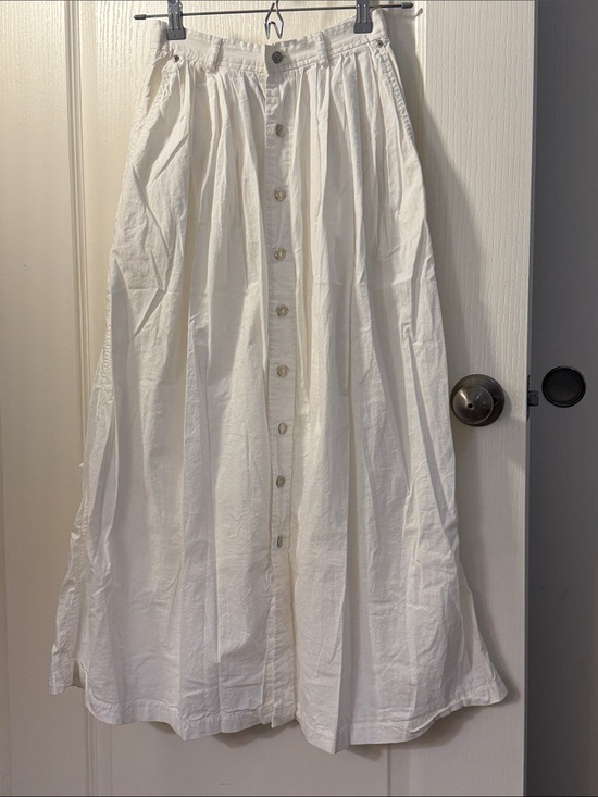 Lauren Ralph Lauren Dresses & Skirts - Lauren Ralph Lauren White Button-Front Midi Skirt